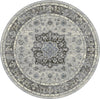 Dynamic Rugs Ancient Garden 57559 Silver/Grey Area Rug Round Shot