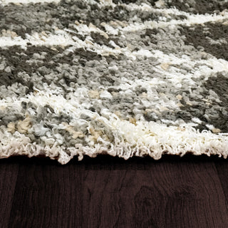 Dynamic Rugs Aura 5814 Grey/Ivory Area Rug Edge 