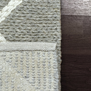 Dynamic Rugs Ava 5203 Grey Ivory Area Rug Detail Image