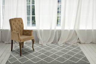 Dynamic Rugs Ava 5203 Grey Ivory Area Rug Lifestyle Image Feature