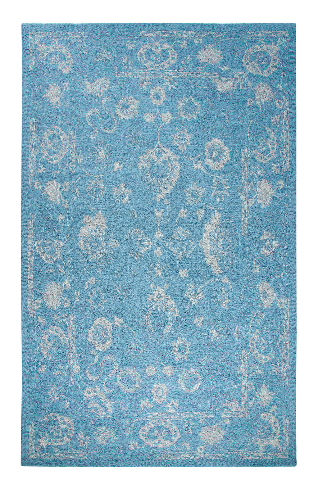 Dynamic Rugs Avalon 88800 Turquoise/Silver Area Rug main image