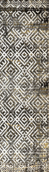 Dynamic Rugs Avery 6547 Grey Area Rug Finished Runner Image