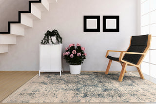 Dynamic Rugs Brilliant 72413 Blue Area Rug Lifestyle Image