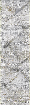 Dynamic Rugs Capella 7925 Grey/Gold Area Rug Finished Runner Image