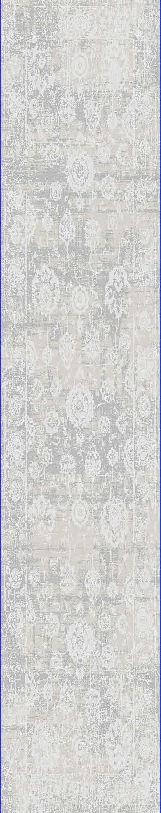 Dynamic Rugs Castilla 3530 Cream/Silver Area Rug Finished Runner Image