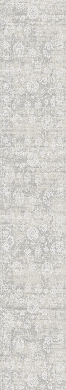 Dynamic Rugs Castilla 3530 Cream/Silver Area Rug Roll Runner Image