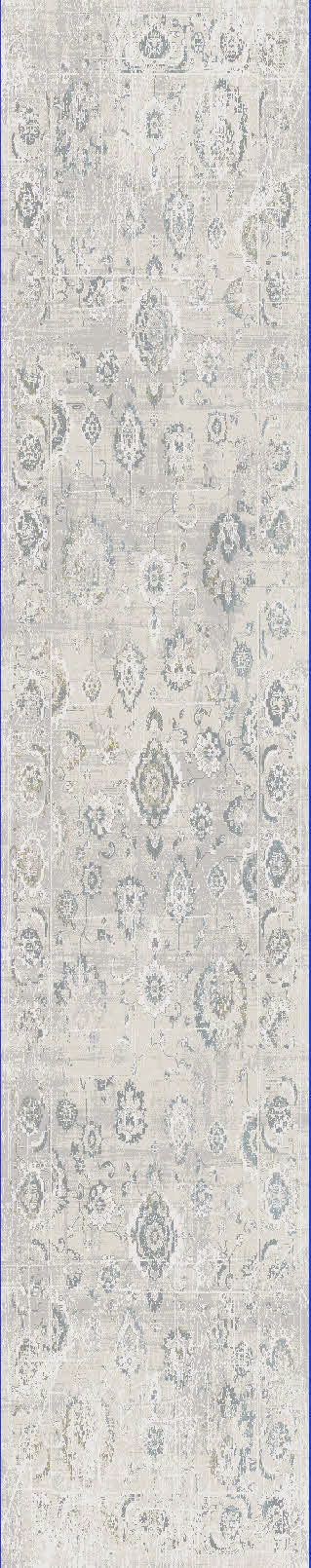 Dynamic Rugs Castilla 3530 Ivory/Grey Area Rug Finished Runner Image