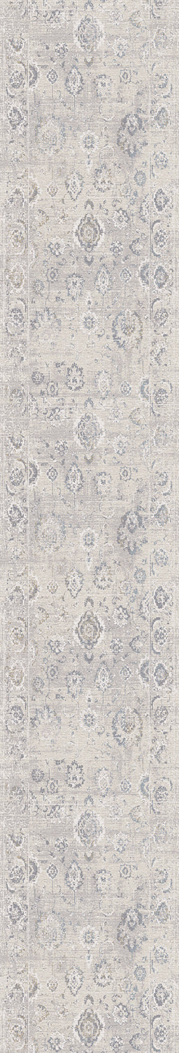 Dynamic Rugs Castilla 3530 Ivory/Grey Area Rug Roll Runner Image