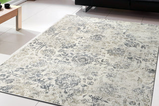 Dynamic Rugs Castilla 3532 Cream/Grey Area Rug Lifestyle Image Feature