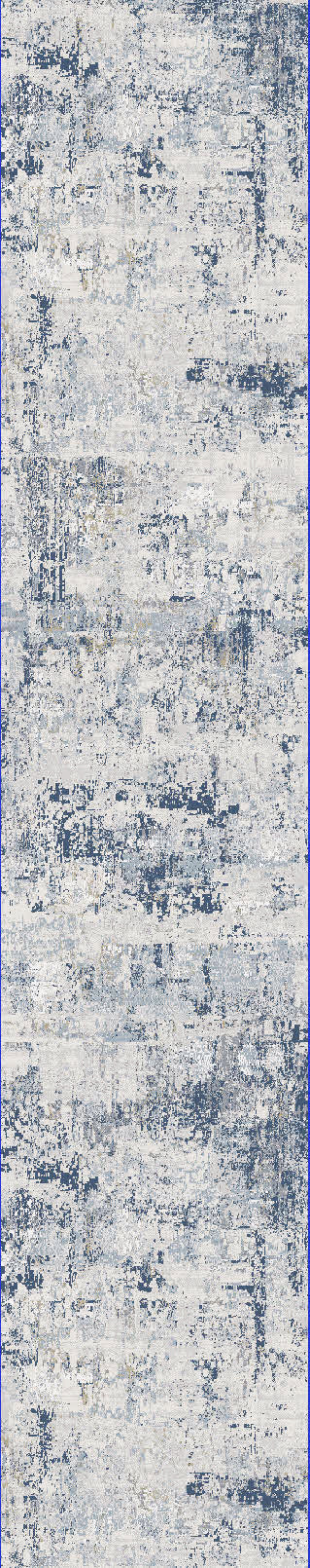 Dynamic Rugs Castilla 3533 Grey/Blue Area Rug Finished Runner Image