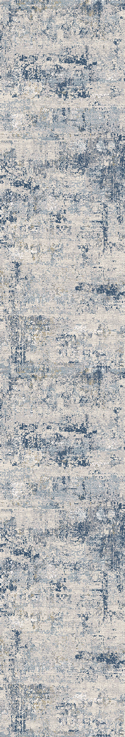 Dynamic Rugs Castilla 3533 Grey/Blue Area Rug Roll Runner Image