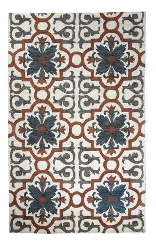 Dynamic Rugs Casual 92336 Rust/Blue Area Rug main image