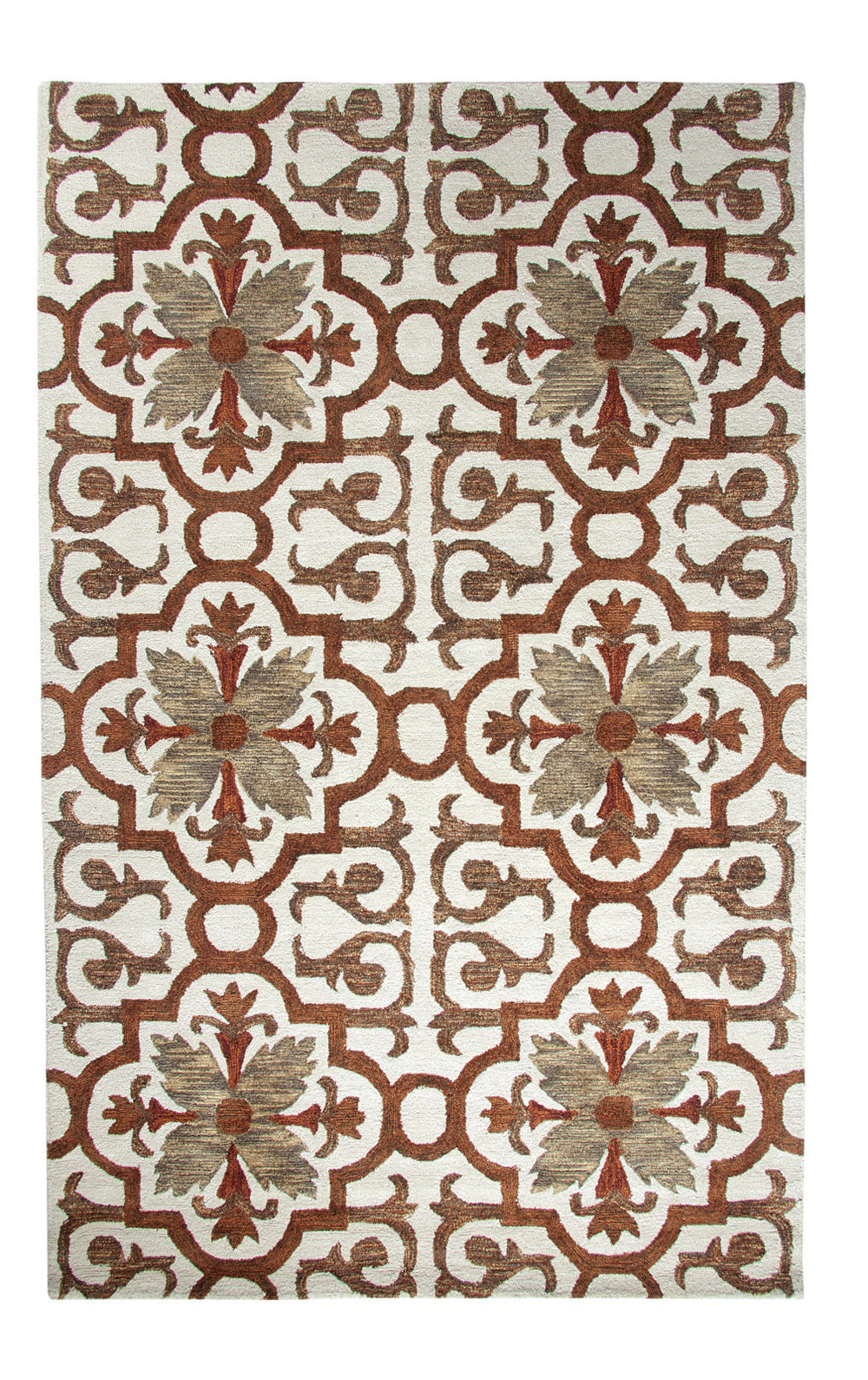 Dynamic Rugs Casual 92336 Rust/Multi Area Rug