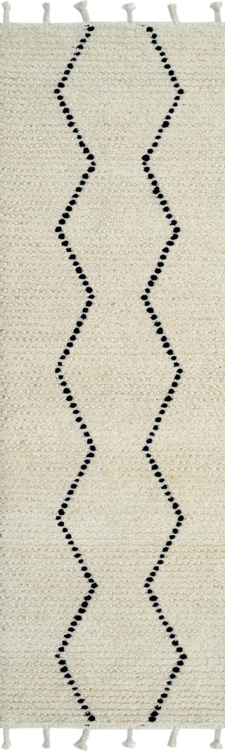 Dynamic Rugs Celestial 6950 Ivory/Black Area Rug Finished Runner Image