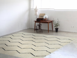 Dynamic Rugs Celestial 6950 Ivory/Black Area Rug Lifestyle Image