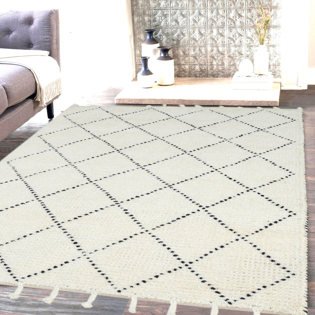 Dynamic Rugs Celestial 6952 Ivory/Black Area Rug Lifestyle Image Feature