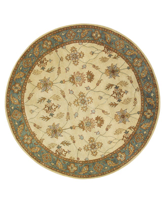 Dynamic Rugs Charisma 1403 Blue Area Rug Round Shot