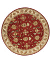 Dynamic Rugs Charisma 1403 Red/Ivory Area Rug Round Shot