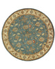 Dynamic Rugs Charisma 1403 Blue/Ivory Area Rug Round Shot