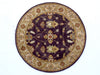 Dynamic Rugs Charisma 1403 Eggplant Area Rug Round Shot