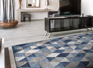 Dynamic Rugs Eclipse 63263 Blue/Multi Area Rug Lifestyle Image