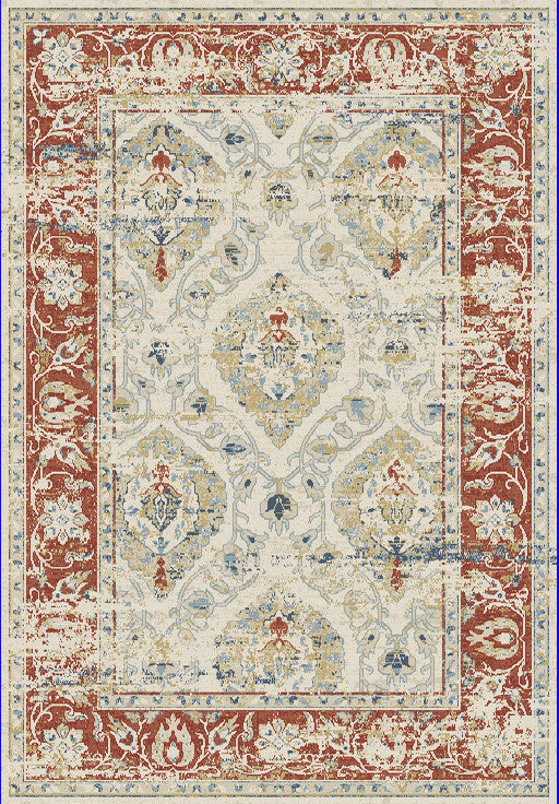Dynamic Rugs Essence 55780 Ivory/Red Area Rug