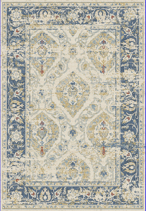 Dynamic Rugs Essence 55780 Ivory/Blue Area Rug