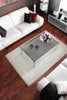 Dynamic Rugs Forte 88601 White Area Rug Room Shot Feature