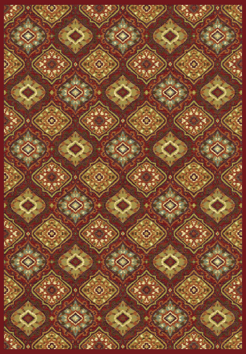 Dynamic Rugs Genova 38413 Red/Multi Area Rug