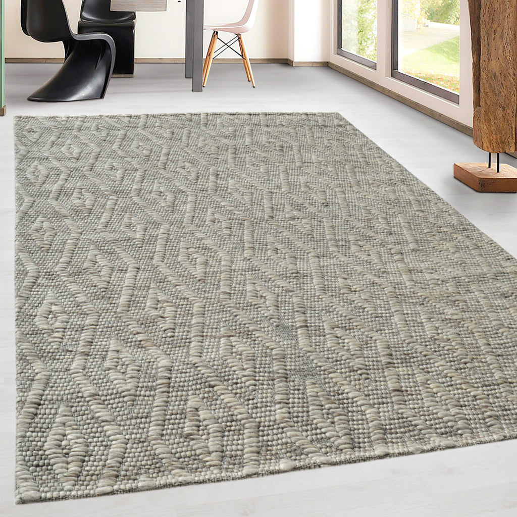 Dynamic Rugs Grove 6213 Mix Grey Area Rug Lifestyle Image Feature