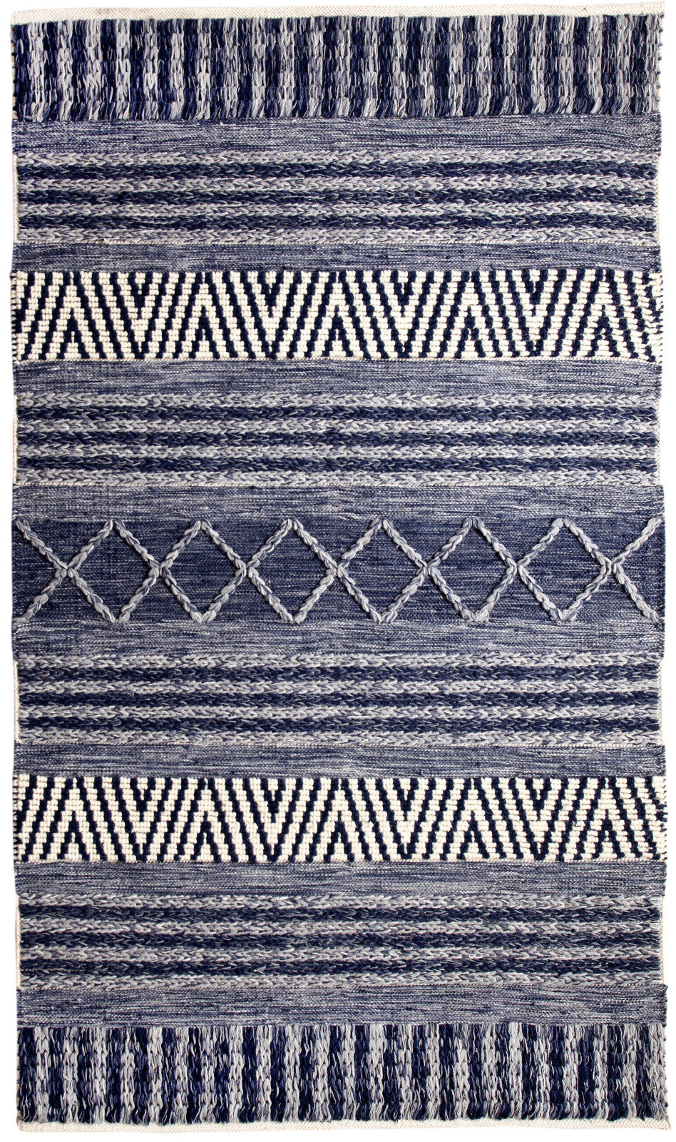 Dynamic Rugs Heirloom 91003 Blue/Ivory Area Rug