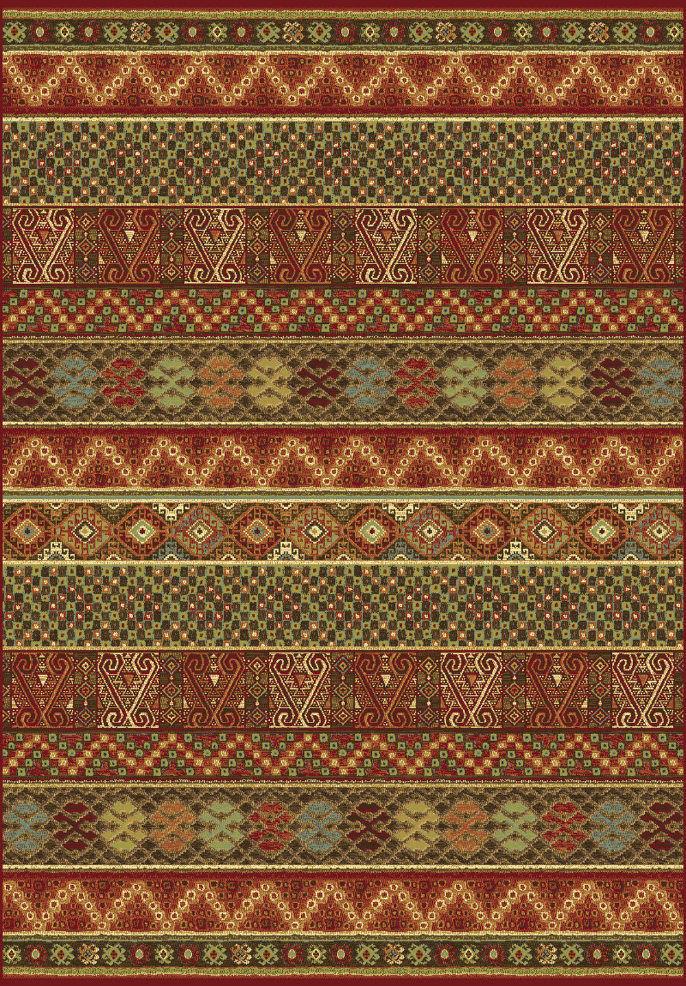 Dynamic Rugs Heritage 89386 Red/Multi Area Rug