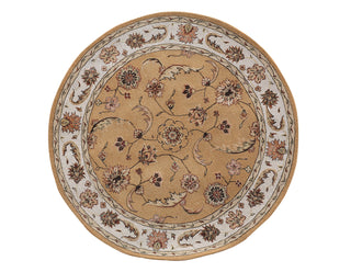 Dynamic Rugs Jewel 70113 Gold Area Rug Round Shot