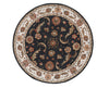 Dynamic Rugs Jewel 70113 Charcoal Area Rug Round Shot