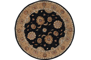 Dynamic Rugs Jewel 70230 Black Area Rug Round Shot