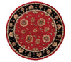 Dynamic Rugs Jewel 70230 Red Area Rug Round Shot