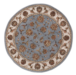 Dynamic Rugs Jewel 70231 Blue Area Rug Round Shot