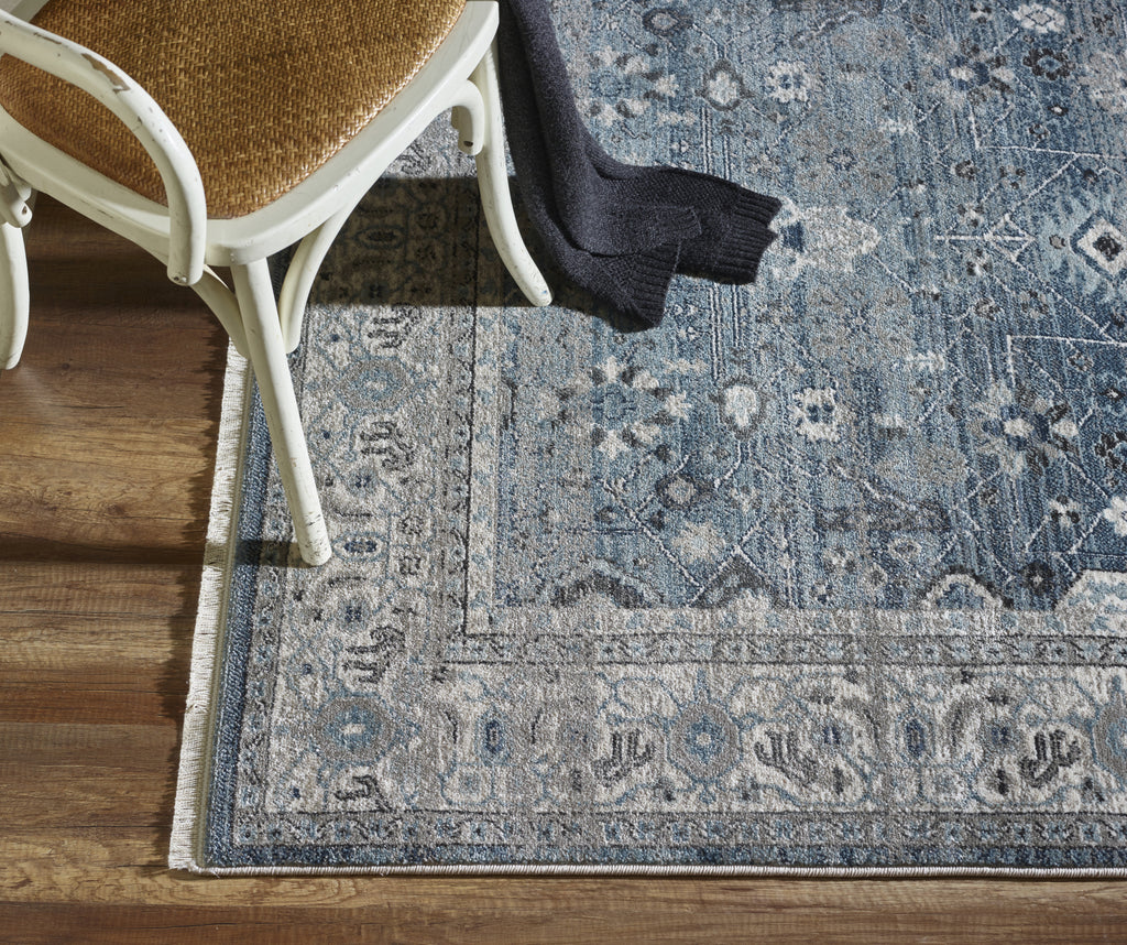 Dynamic Rugs Juno 6881 Light Blue Area Rug Lifestyle Image Feature
