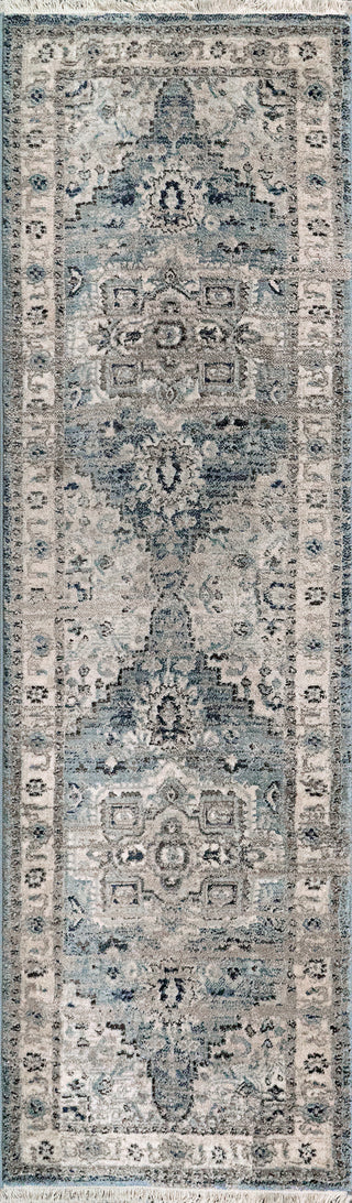 Dynamic Rugs Juno 6882 Light Blue/Cream Area Rug Finished Runner Image