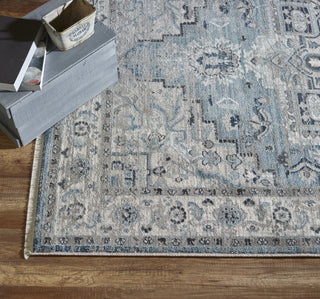 Dynamic Rugs Juno 6882 Light Blue/Cream Area Rug Lifestyle Image