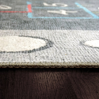 Dynamic Rugs Kidz 8083 Grey/Multi Area Rug Detail Image