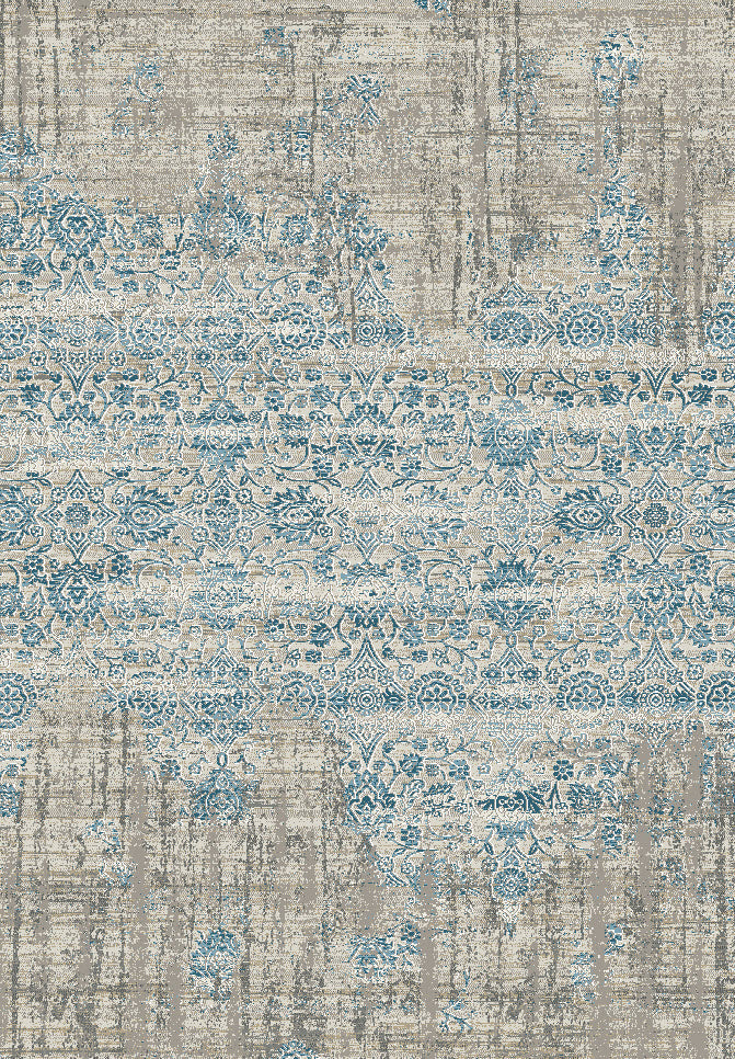 Dynamic Rugs Kingston 76110 Cream/Blue Area Rug main image