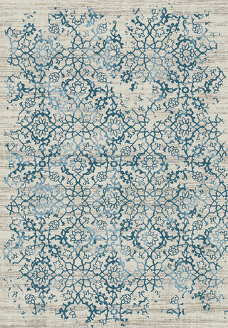 Dynamic Rugs Kingston 76114 Cream/Silver/Blue Area Rug main image