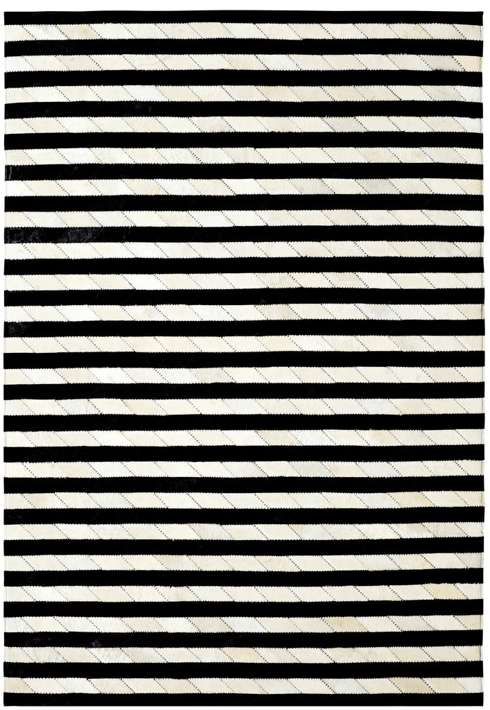 Dynamic Rugs Leatherwork 8105 Ivory/Black Area Rug main image