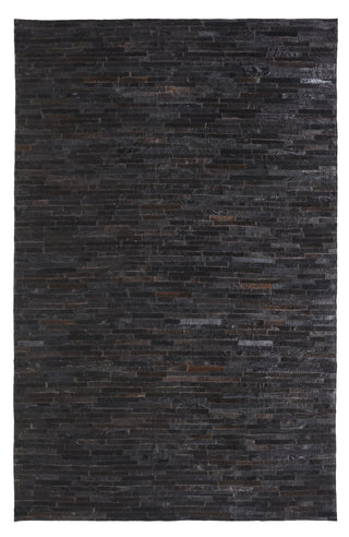 Dynamic Rugs Leatherwork 8109 Black Area Rug main image