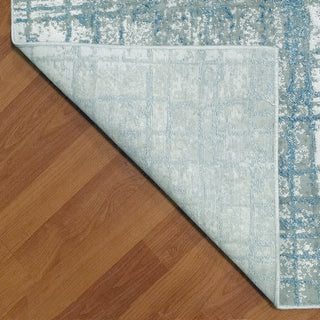 Dynamic Rugs Leda 9863 Ivory/Blue Area Rug Detail Image