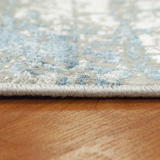 Dynamic Rugs Leda 9863 Ivory/Blue Area Rug Detail Image