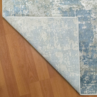 Dynamic Rugs Leda 9865 Grey/Blue Area Rug Detail Image