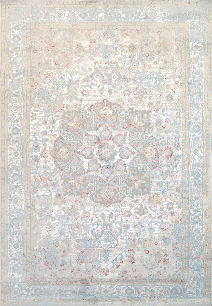 Dynamic Rugs Leda 9869 Ivory/Blue Area Rug main image