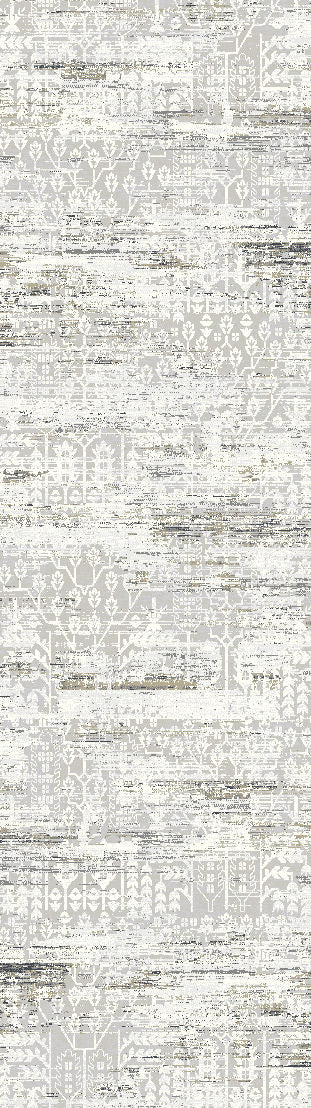 Dynamic Rugs Leda 9873 Ivory/Grey Area Rug Finished Runner Image